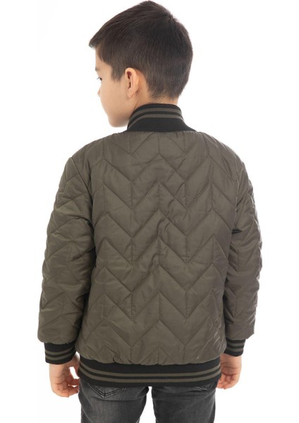 Spor Erkek Çocuk Kolej Yaka Astarlı Su ve Rüzgar Geçirmez Fermuarlı Cep Mont Ceket fırsatları