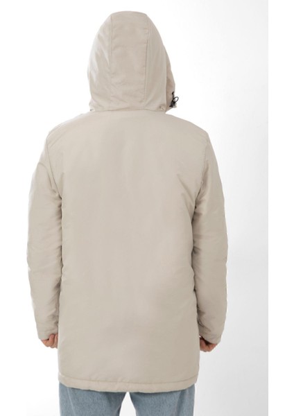 Spor Erkek Polarlı Kürklü Su ve Rüzgar Geçirmez Kapüşonlu Kışlık Mont & Kaban & Parka fiyatları