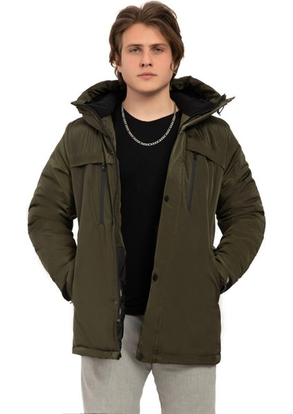 Erkek Polarlı Kürklü Su ve Rüzgar Geçirmez Kapüşonlu Kışlık Mont & Kaban & Parka fiyatları