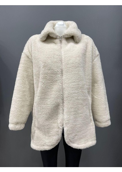 Spor Kadın Peluş Rüzgar Geçirmez Welsoft Çift Cepli Kışlık Mont Kaban fiyatları