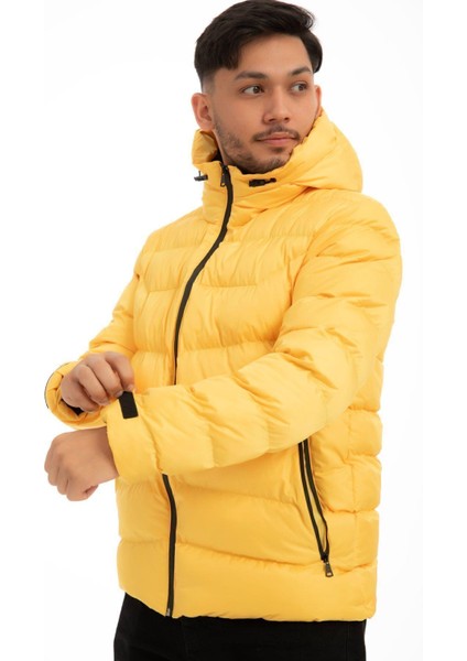 Spor Erkek Kapüşonlu Polarlı Kürklü Su Geçirmez Rüzgara Dayanıklı Şişme Mont Kaban Parka modelleri