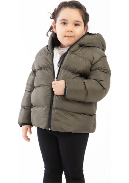 Spor Kız Çocuk Polarlı Kapüşonlu Su Geçirmez Rüzgara Dayanıklı Şişme Kışlık Mont & Kaban fiyatları