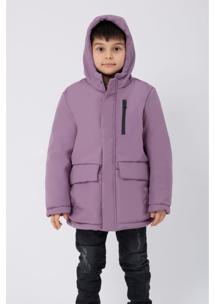 Spor Erkek Çocuk Kürklü Su ve Rüzgar Geçirmez Kapüşonlu 3 Cep Kışlık Mont & Kaban & Parka fiyatları
