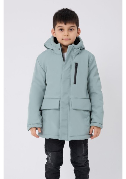 Spor Erkek Çocuk Kürklü Su ve Rüzgar Geçirmez Kapüşonlu 3 Cep Kışlık Mont & Kaban & Parka fiyatları