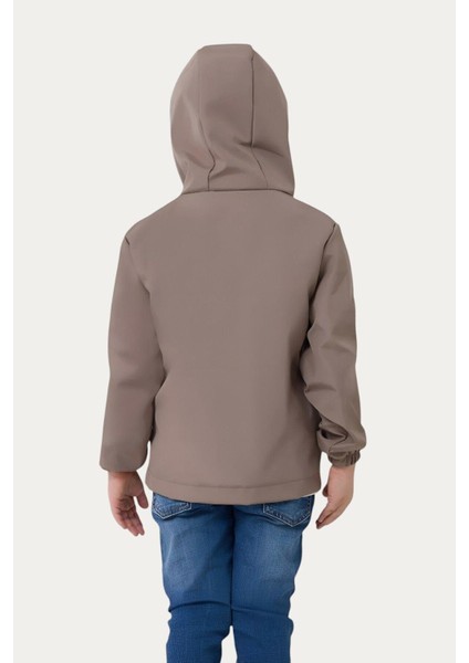 Erkek Çocuk Astarlı Su ve Rüzgar Geçirmez Kapüşonlu Çift Fermuarlı Cepli Yağmurluk fırsatları