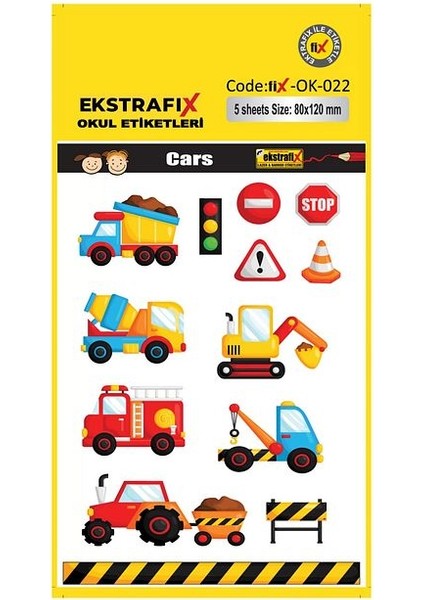 Ekstrafix (OK-022) Okul Etiket 80X120MM Q
