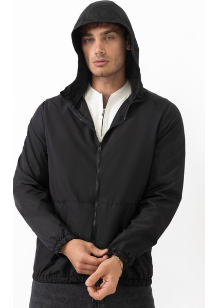 Erkek Kapüşonlu Su ve Rüzgar Geçirmez Cepli Astarlı Oversize Yağmurluk modelleri