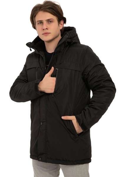 Erkek Polarlı Kürklü Su ve Rüzgar Geçirmez Kapüşonlu Kışlık Mont & Kaban & Parka modelleri