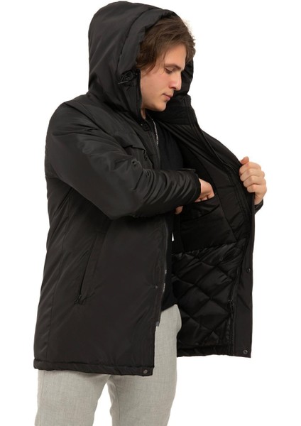 Erkek Polarlı Kürklü Su ve Rüzgar Geçirmez Kapüşonlu Kışlık Mont & Kaban & Parka indirimleri