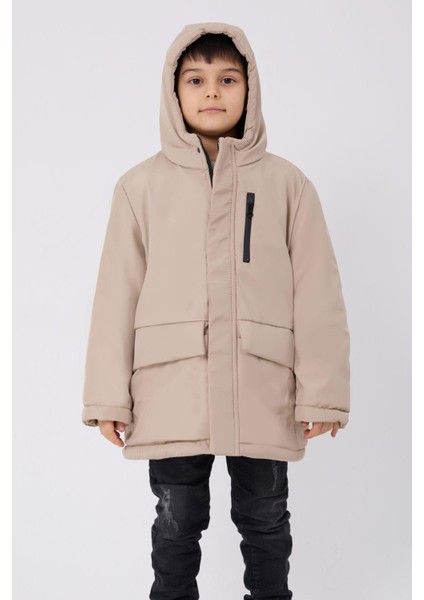 Spor Erkek Çocuk Kürklü Su ve Rüzgar Geçirmez Kapüşonlu 3 Cep Kışlık Mont & Kaban & Parka fiyatları