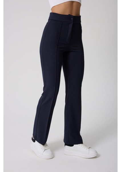 Kadın Yüksek Belli Toparlayıcı Ispanyol Paça Palazzo Pantolon modelleri