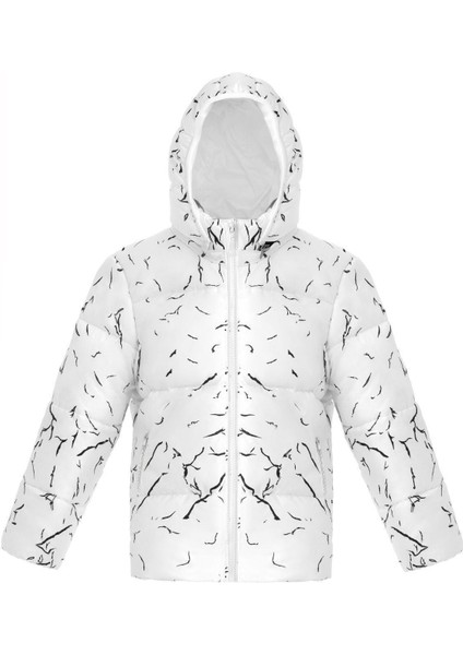 Kız Çocuk Çıkabilir Kapüşonlu Su ve Rüzgar Geçirmez Cepli Kışlık Şişme Mont & Kaban & Parka