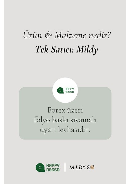 Uyarı Levhaları Serisi "evsel Atıklar" Tabelası 30X20 cm | Folyo Baskı, Montaja Hazır fırsatları