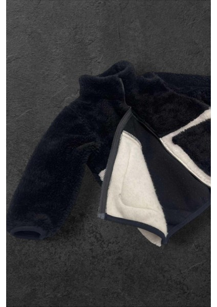 Spor Kız Çocuk Peluş Cepli Fermuarlı Welsoft Kışlık Mont