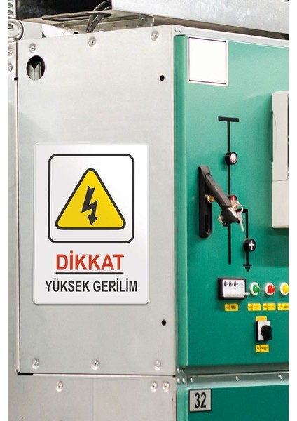 Dikkat Yüksek Gerilim 25 x 35