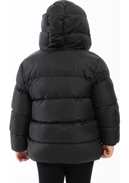 Spor Kız Çocuk Polarlı Kapüşonlu Su Geçirmez Rüzgara Dayanıklı Şişme Kışlık Mont & Kaban modelleri