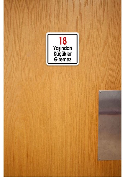 18 Yaşından Küçükler Giremez Sembolü 12 x 12