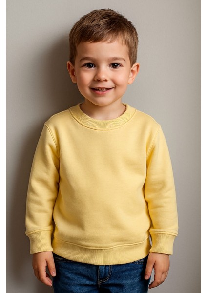 Sarı Çocuk Sweatshirt