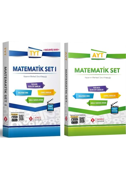 Tyt Matematik Modüler Set 1 ve Ayt Matematik Kazanım Merkezli Seti 2 Kitap