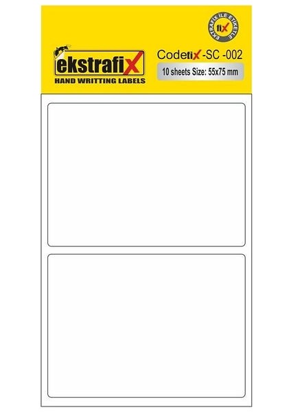Ekstrafix (SC-002 B) Ofis E 55X75 mm 10LU Beyazq