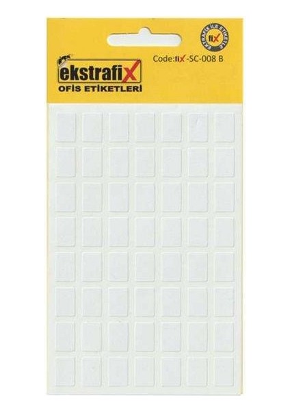 Ekstrafix (SC-011 B) Ofis E 8X12MM 10LU Beyazq