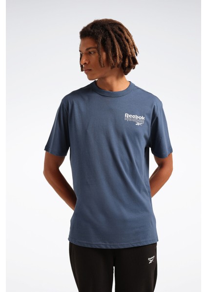 Rı Brand Proud Gfx Ss Tee Mavi Erkek Kısa Kol T-Shirt