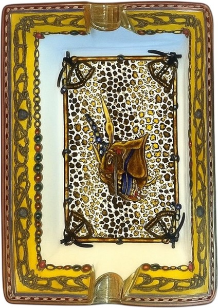 Motifli El Işleme Porselen Küllük – Şık ve Özel Tasarım - Lüks Dekoratif Koleksiyon Ürünü fiyatları