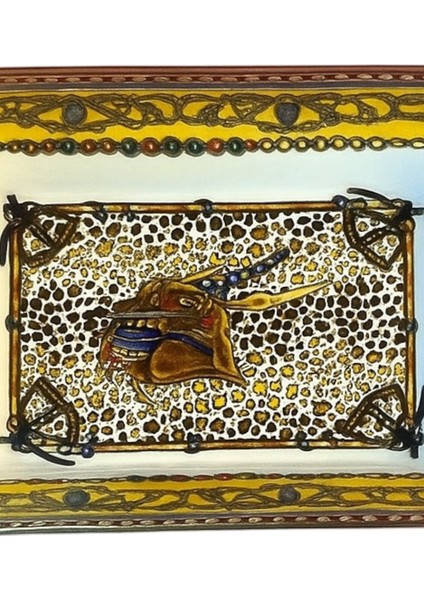 Motifli El Işleme Porselen Küllük – Şık ve Özel Tasarım - Lüks Dekoratif Koleksiyon Ürünü fırsatları