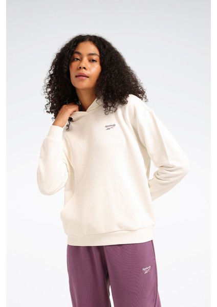 New Id Relax Sl Hoodıe Ekru Kadın Sweatshirt