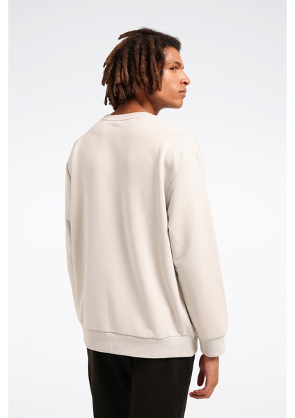 New Id Reg Crew Gri Erkek Sweatshirt indirimleri