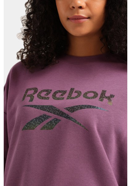 New Id Reg Crew Mor Kadın Sweatshirt