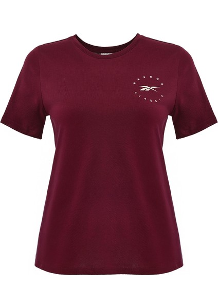 Q3 Id Tee Bordo Kadın Kısa Kol T-Shirt modelleri