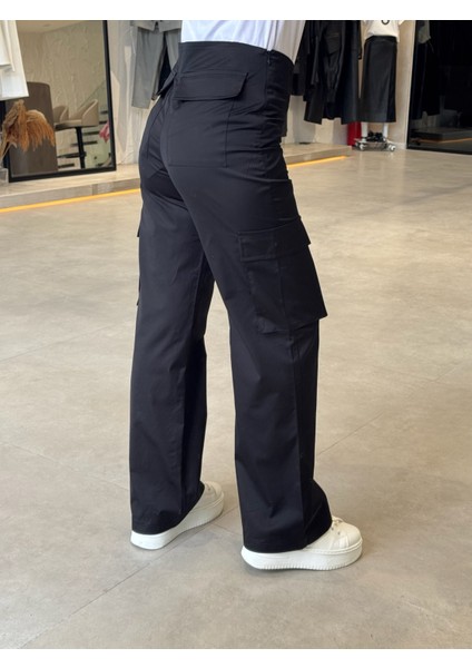 Poplin Torba Cepli Bol Pantolon modelleri