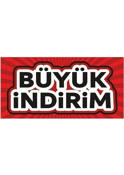 Büyük Indirim Mağaza Işyeri Branda Afiş