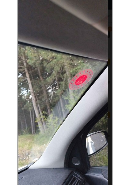 2 Adet Araç Ön Cam Sticker ( Cama Içten Yapışır ) modelleri
