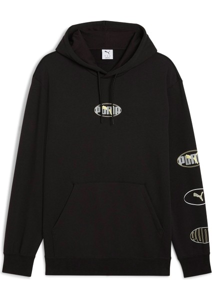 Ess Logo Lab Execution Ho Siyah Erkek Sweatshirt