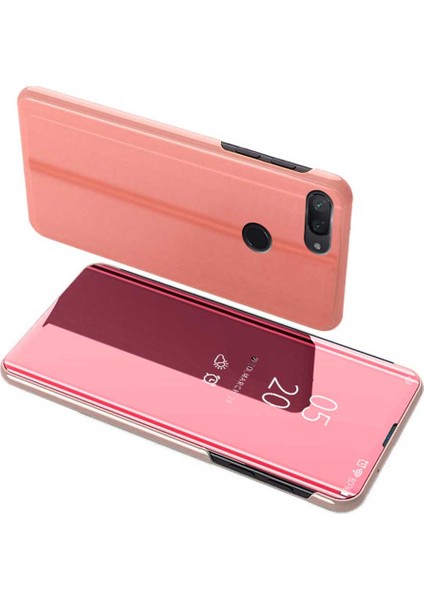 Xiaomi Mi 8 Lite Uyumlu Aynalı Kapaklı Lüx Kılıf