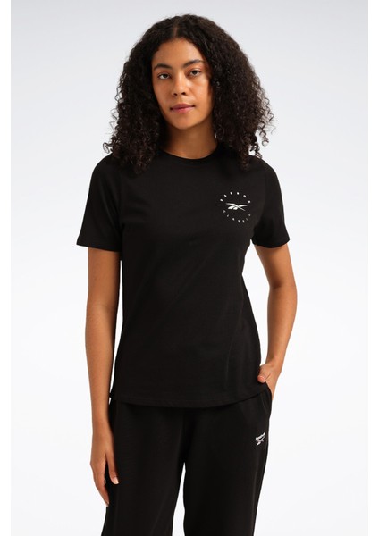 Q3 Id Tee Siyah Kadın Kısa Kol T-Shirt