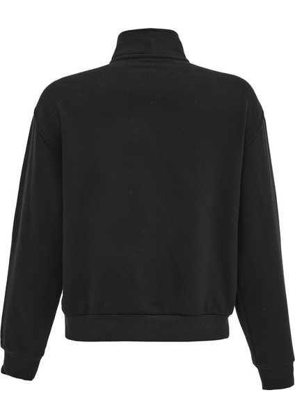 Q3 Ide Ft Mıdlayer Siyah Kadın Sweatshirt fırsatları