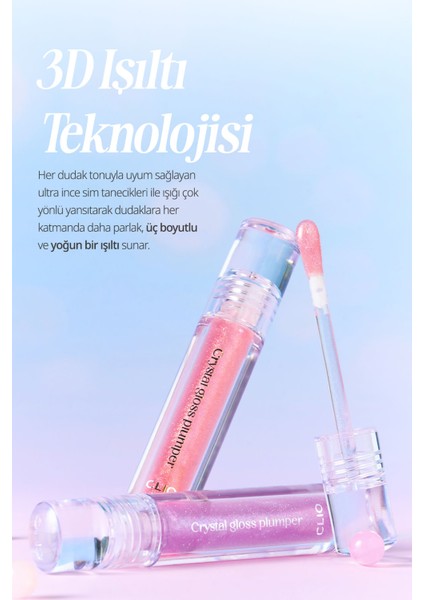 Yoğun Simli Dolgunlaştırıcı Dudak Parlatıcısı CLIO Crystal Gloss Plumper (01 Spicy Ade) modelleri