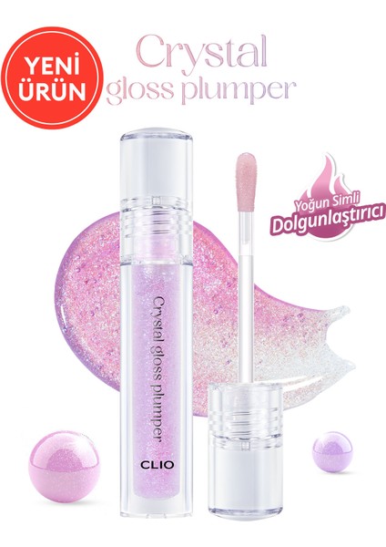 Yoğun Simli Dolgunlaştırıcı Dudak Parlatıcısı CLIO Crystal Gloss Plumper (02 Spicy Berry Tea)