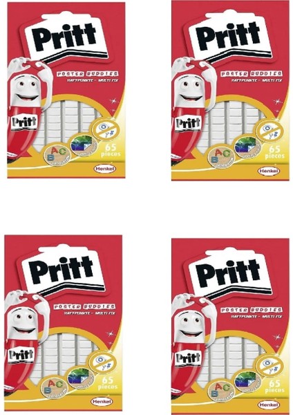 Pritt Patafix Multifix Hamur Yapıştırıcı 65 Parça (4 Paket)