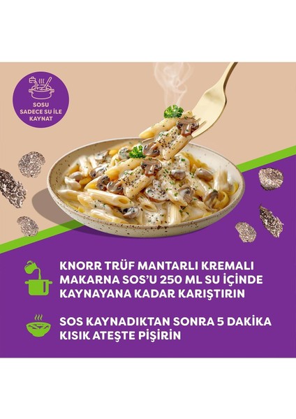 Kremalı Trüf Mantarlı Makarna Sosu 52 gr x 6 Adet indirimleri