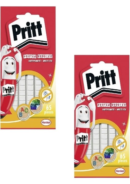Pritt Patafix Multifix Hamur Yapıştırıcı 65 Parça (2 Paket)