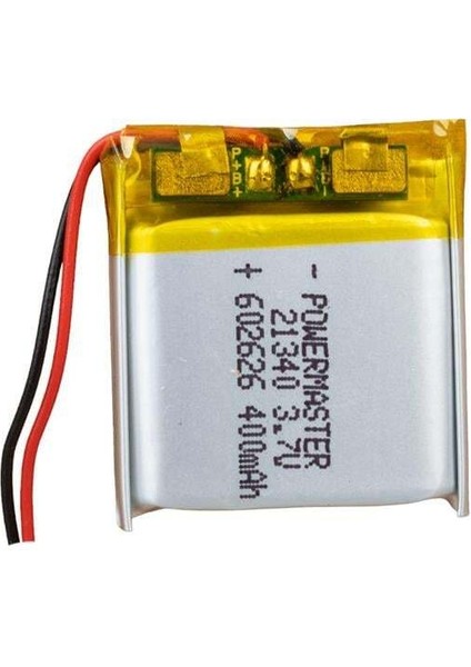 Powermaster 602626 3.7 Volt 400 Mah Lityum Polimer Pil