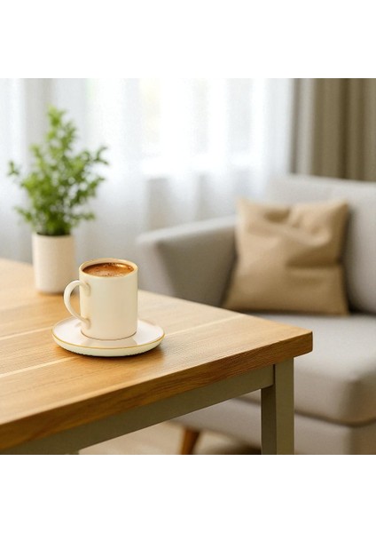 Sirena Mat Gold Fileli 12 Parça 6 Kişilik Fincan Takımı