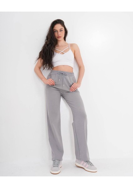 Yüksek Bel Düz Paça Kadın Eşofman Altı fiyatları