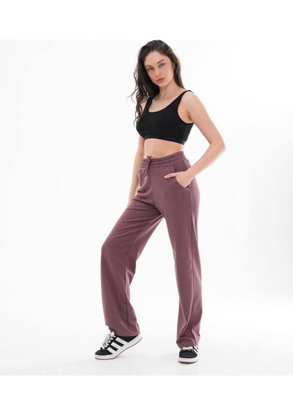 Yüksek Bel Düz Paça Kadın Eşofman Altı modelleri