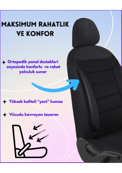 Fiat Egea 1995-2025 Uyumlu Flex S Model Tam Takım Oto Koltuk Kılıfı Seti fırsatları