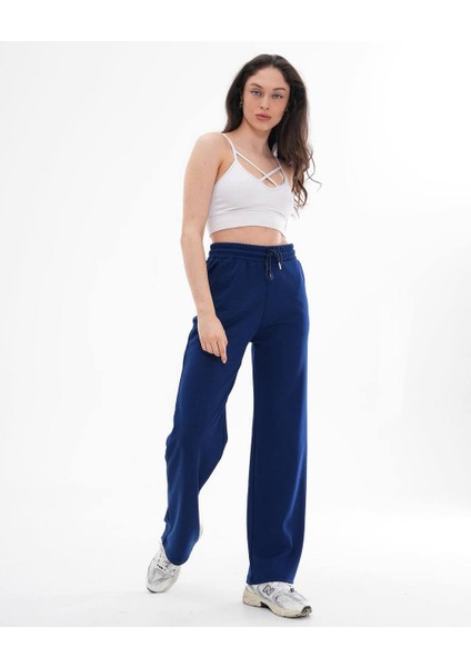 Yüksek Bel Düz Paça Kadın Eşofman Altı